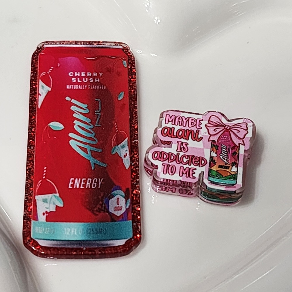 Energy Drink Flatback Focal Bead Beaded Pen Badge Jewelry Keychain Bag Charm